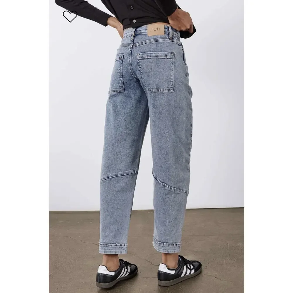 NWT Ruti Denim The Slouchy Jean 2.0 •6P• Wide Barrel Leg Taper Vintage Wave $269